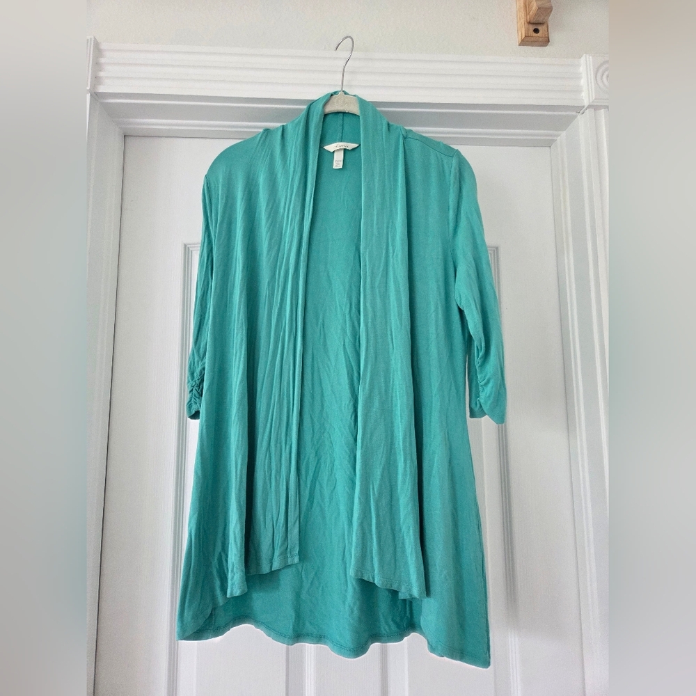 Soma Teal Open Front Cardigan